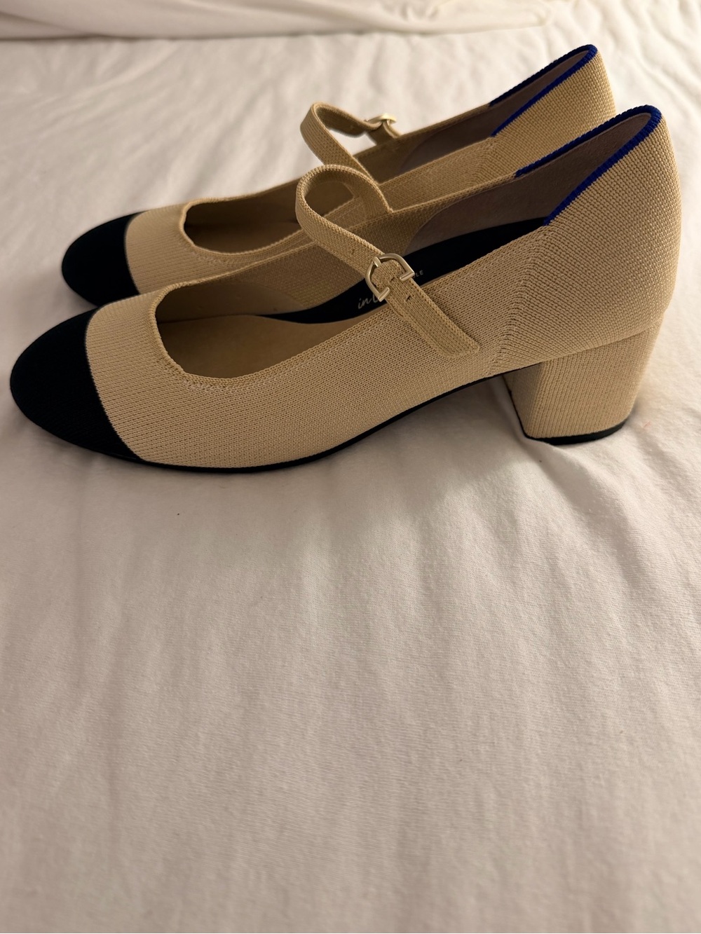 Rothy's Mary Jane Heels (8.5, Cream Cap Toe) - Picture 8 of 12